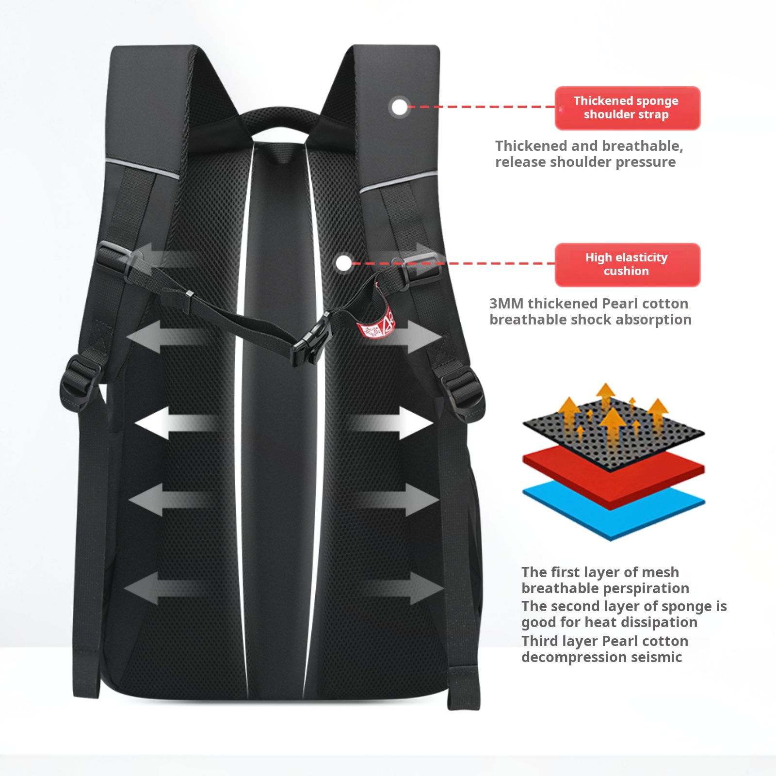 AOPUSEN Casual Backpack Water Resistantand  Lightweight AP-10352