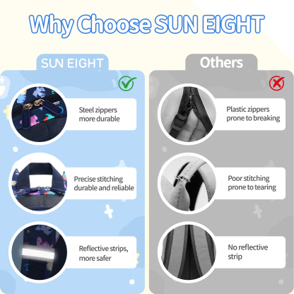 SUNEIGHT Kids backpack,Toddler Backpack for 1-5 Years