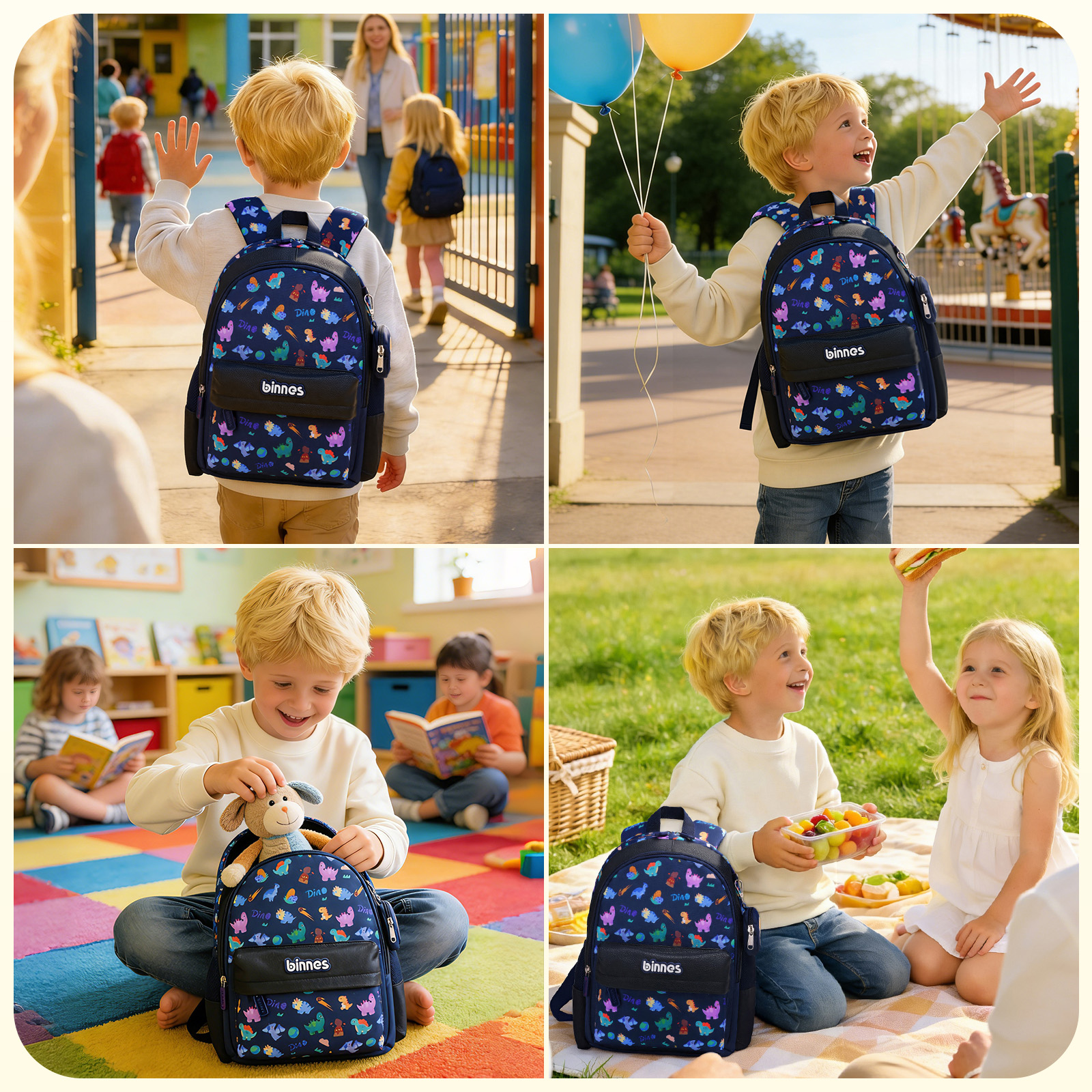 SUNEIGHT Kids backpack,Toddler Backpack for 1-5 Years