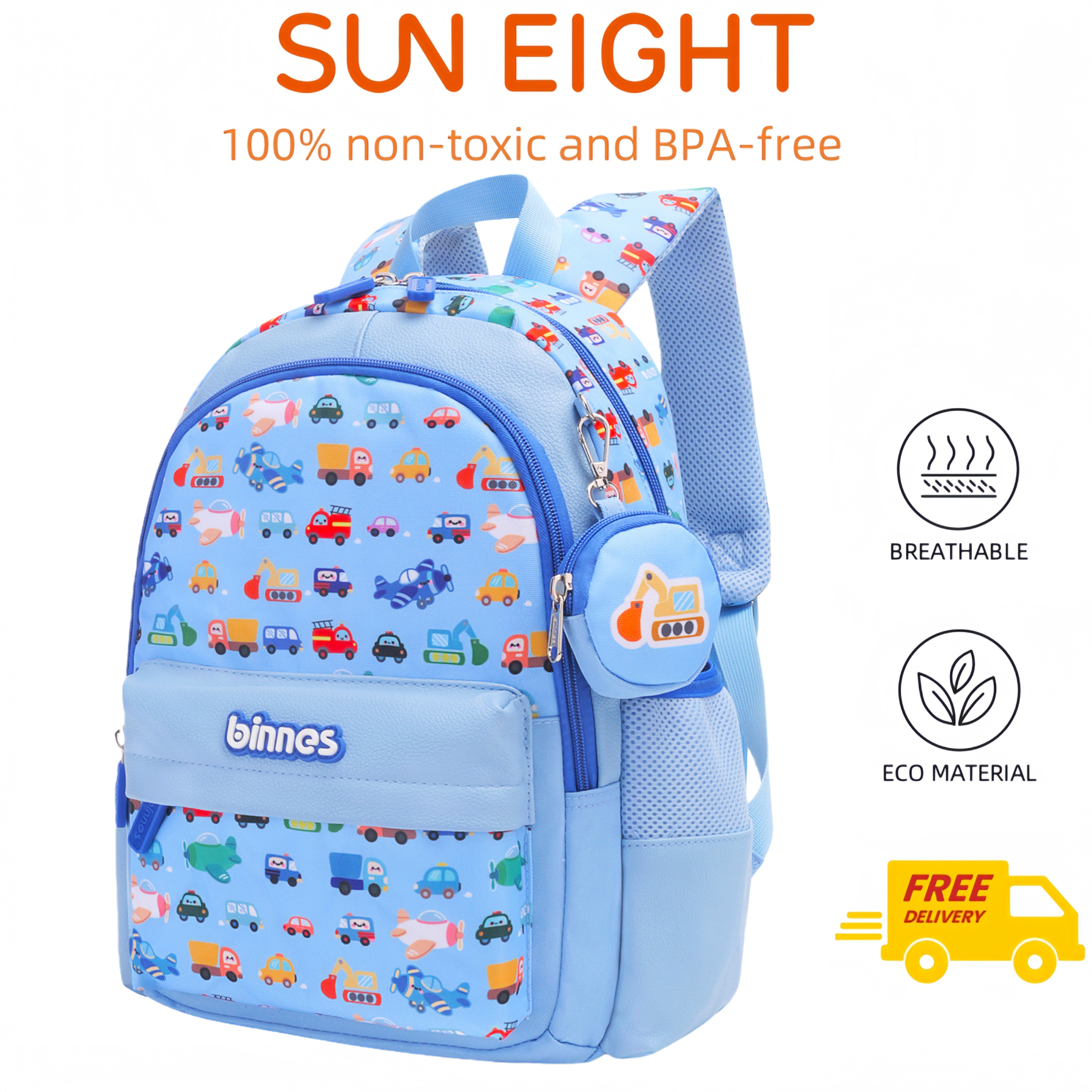 SUNEIGHT Kids backpack,Toddler Backpack for 1-5 Years