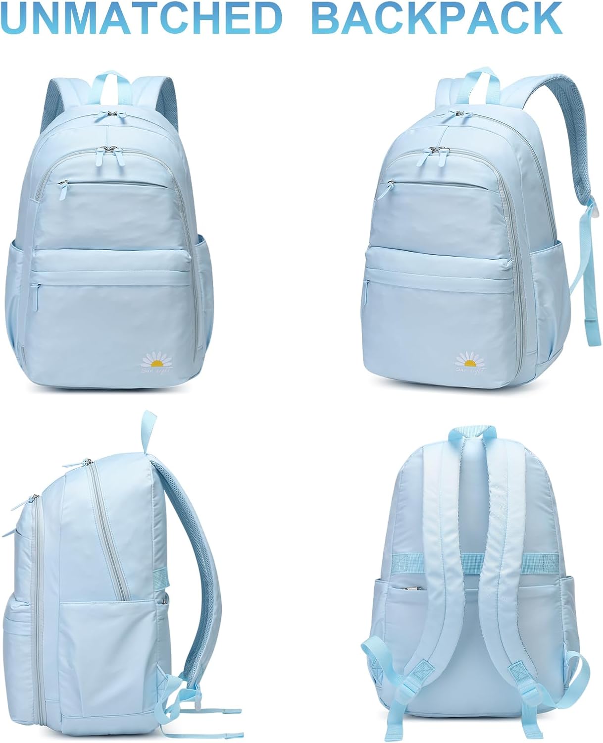 Trendy & Durable Teen Backpack – Waterproof, Lightweight & Perfect for High School, College & Travel! 