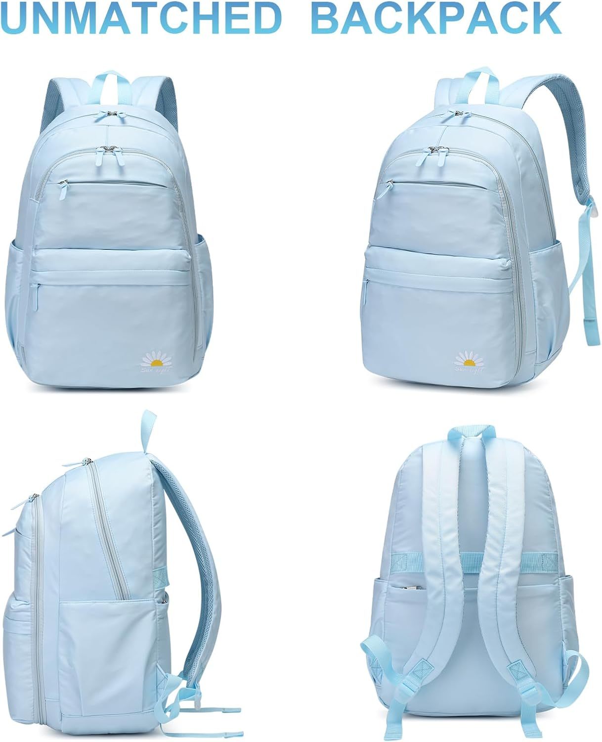 Trendy & Durable Teen Backpack – Waterproof, Lightweight & Perfect for High School, College & Travel! 