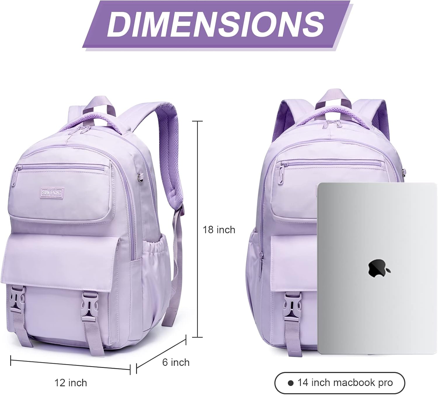 Sun Eight Laptop Backpack  for All Ages Height Above 140cm (15.6") 35L SE-8391-Sun Eight Backpack