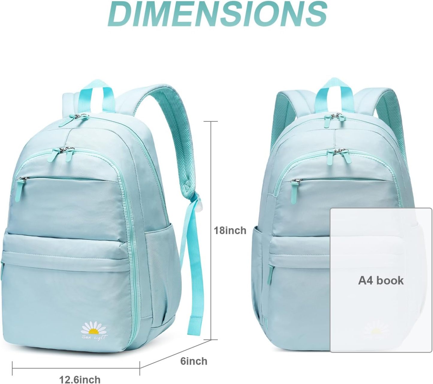 SUN EIGHT Trendy and Durable Teen Backpack,Casual Backpack for Ages 8-22 SE-8371