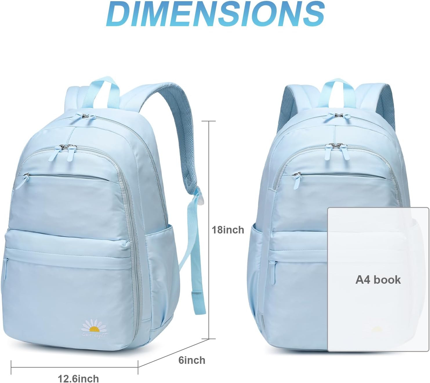 Trendy & Durable Teen Backpack – Waterproof, Lightweight & Perfect for High School, College & Travel! 