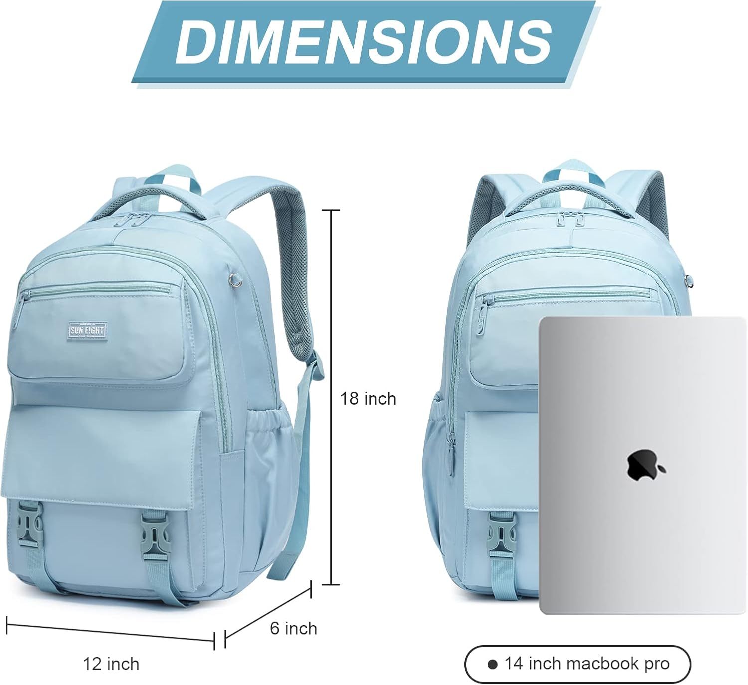 Sun Eight Laptop Backpack  for All Ages Height Above 140cm (15.6") 35L SE-8391-Sun Eight Backpack