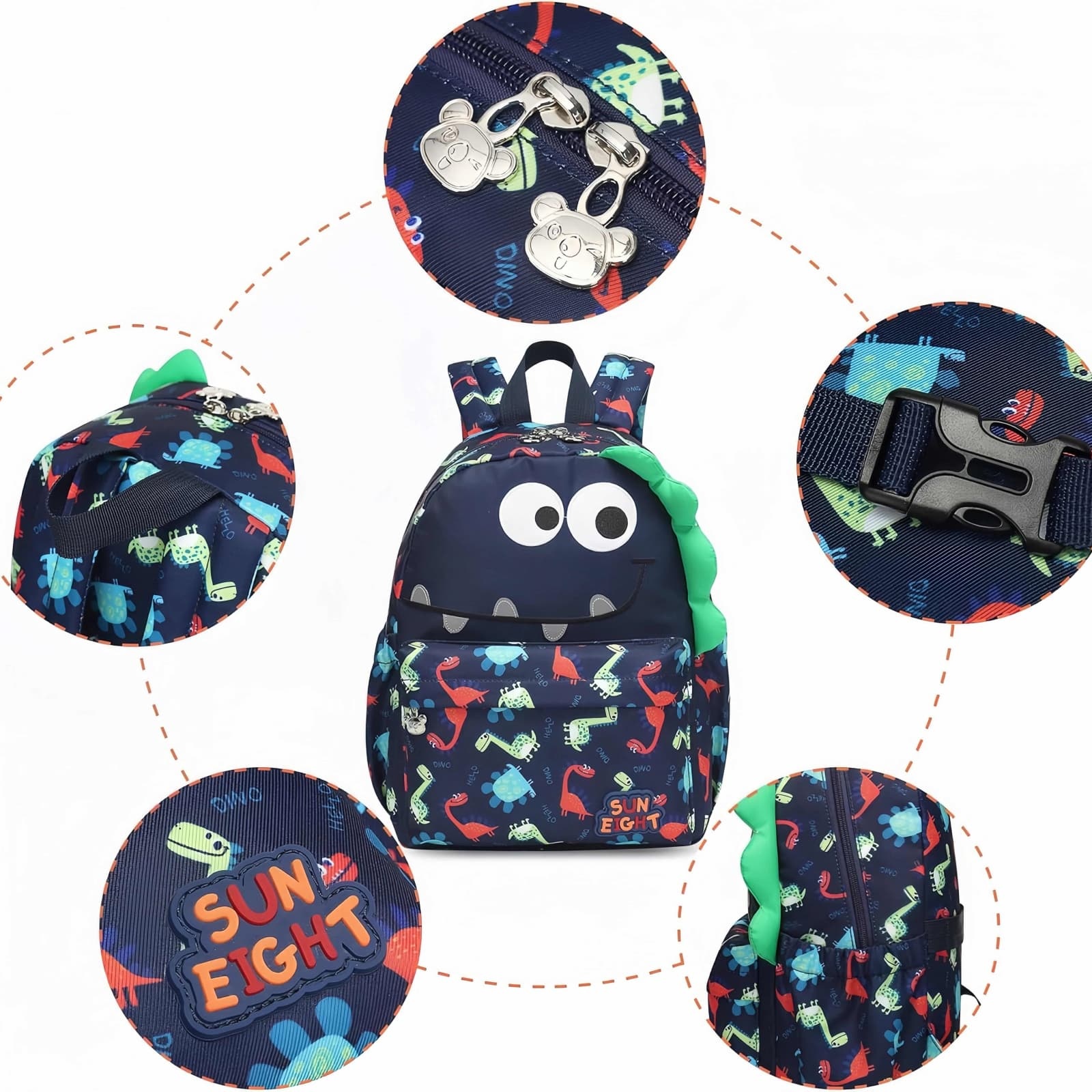 SUN EIGHT Healthy Toddler Schoolbag Perfect for Aged 2-6 SE-90074-DS