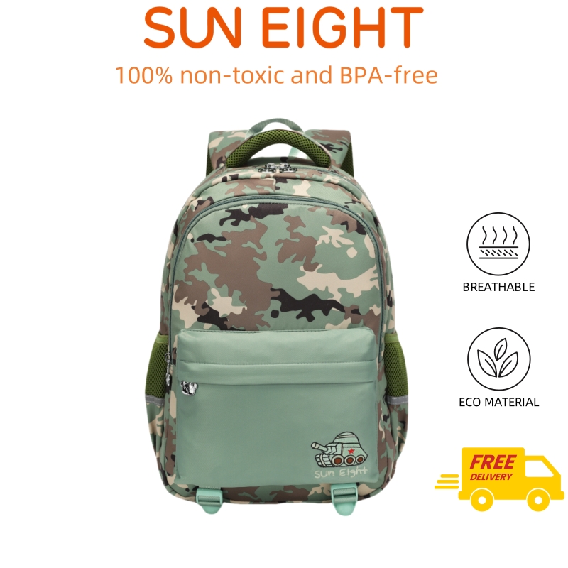 SUN EIGHT Durable & Stylish Kids Backpacks for Ages 5-10 SE-8401