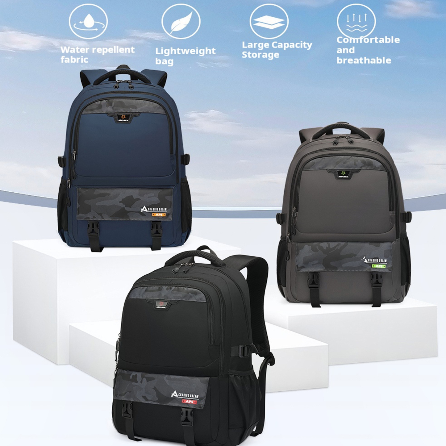 AOPUSEN Large Travel Backpack AP-10387