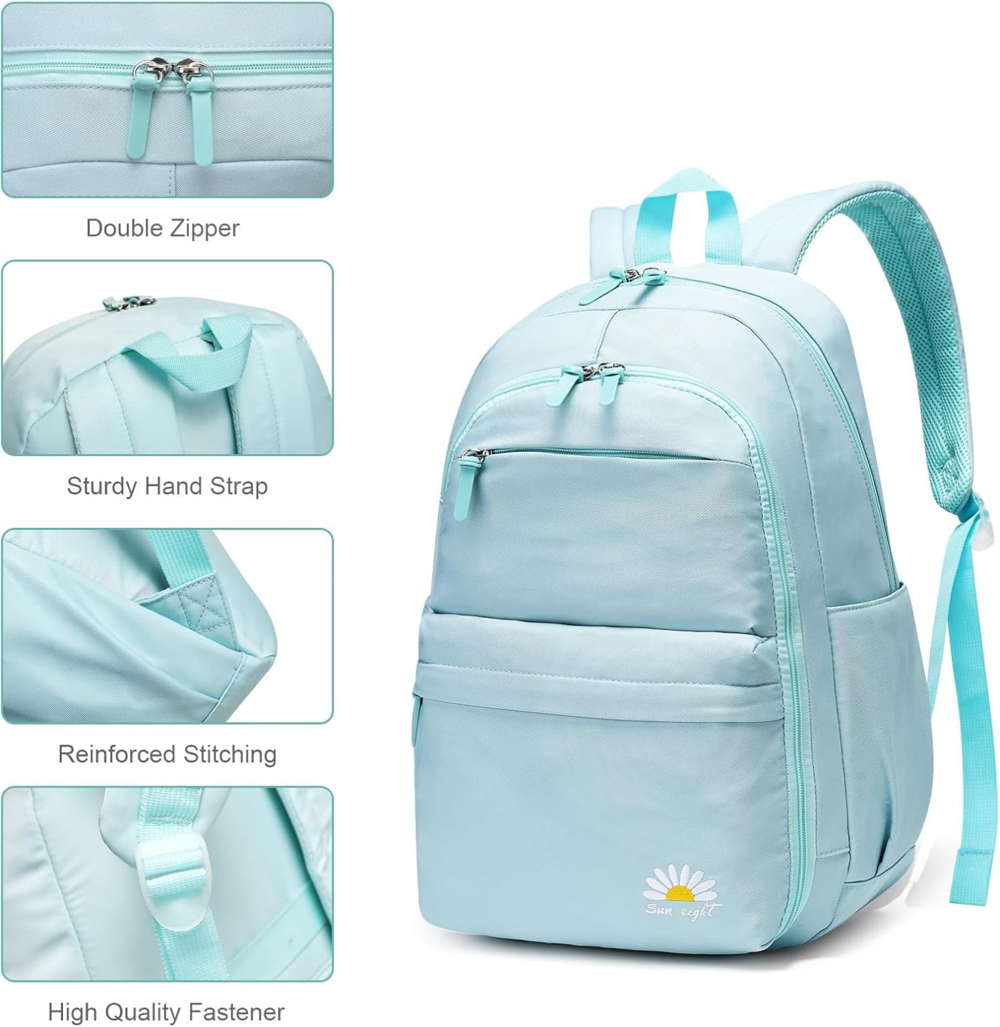 SUN EIGHT Trendy and Durable Teen Backpack,Casual Backpack for Ages 8-22 SE-8371