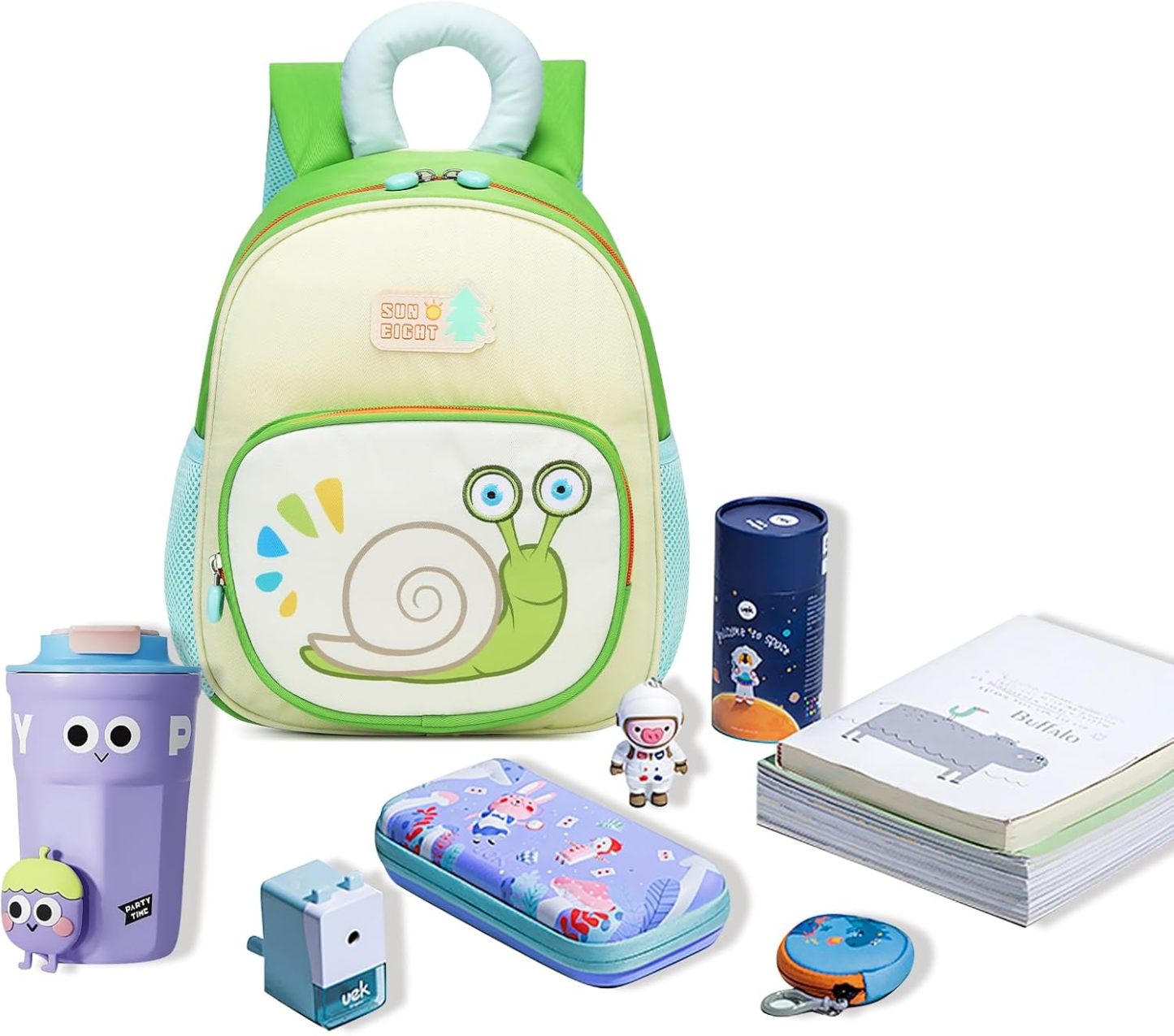 SUN EIGHT Cute Animal Preschool Backpack for Toddlers Aged 2-8 SE-90242