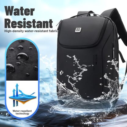 Jodebes Travel Laptop Backpack with TSA Lock,Waterproof 17.3 Inch Business Laptop Rucksack Bag USB Charging Port,Anti-Theft Carry on Backpack