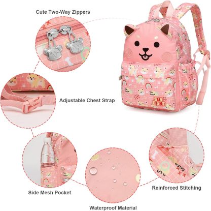 SunEight Toddler Backpack 3D Animal Waterproof Schoolbag Perfect for Ages 2-6 SE-90074-Sun Eight Backpack