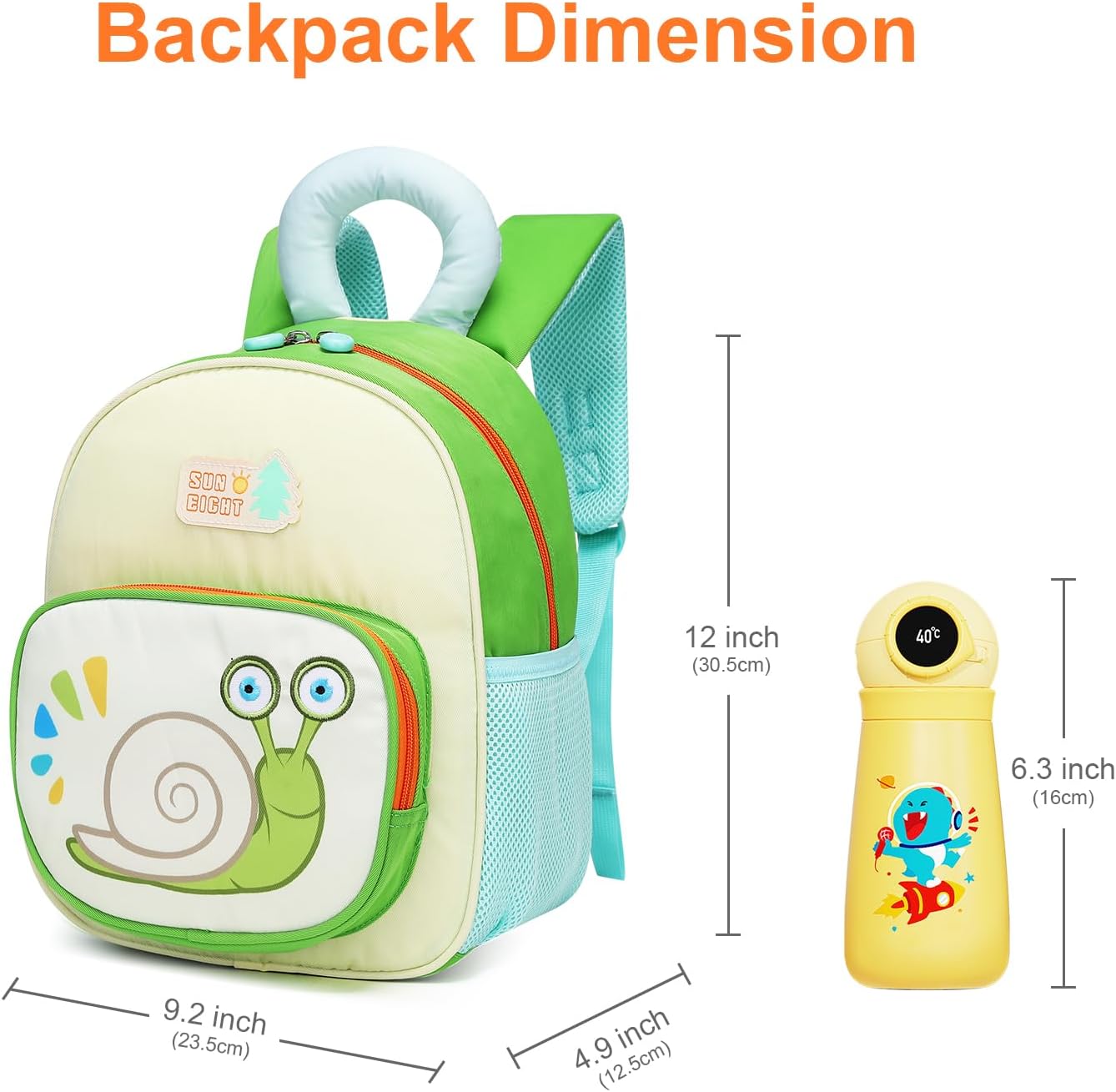 SUN EIGHT Cute Animal Preschool Backpack for Toddlers Aged 2-8 SE-90242