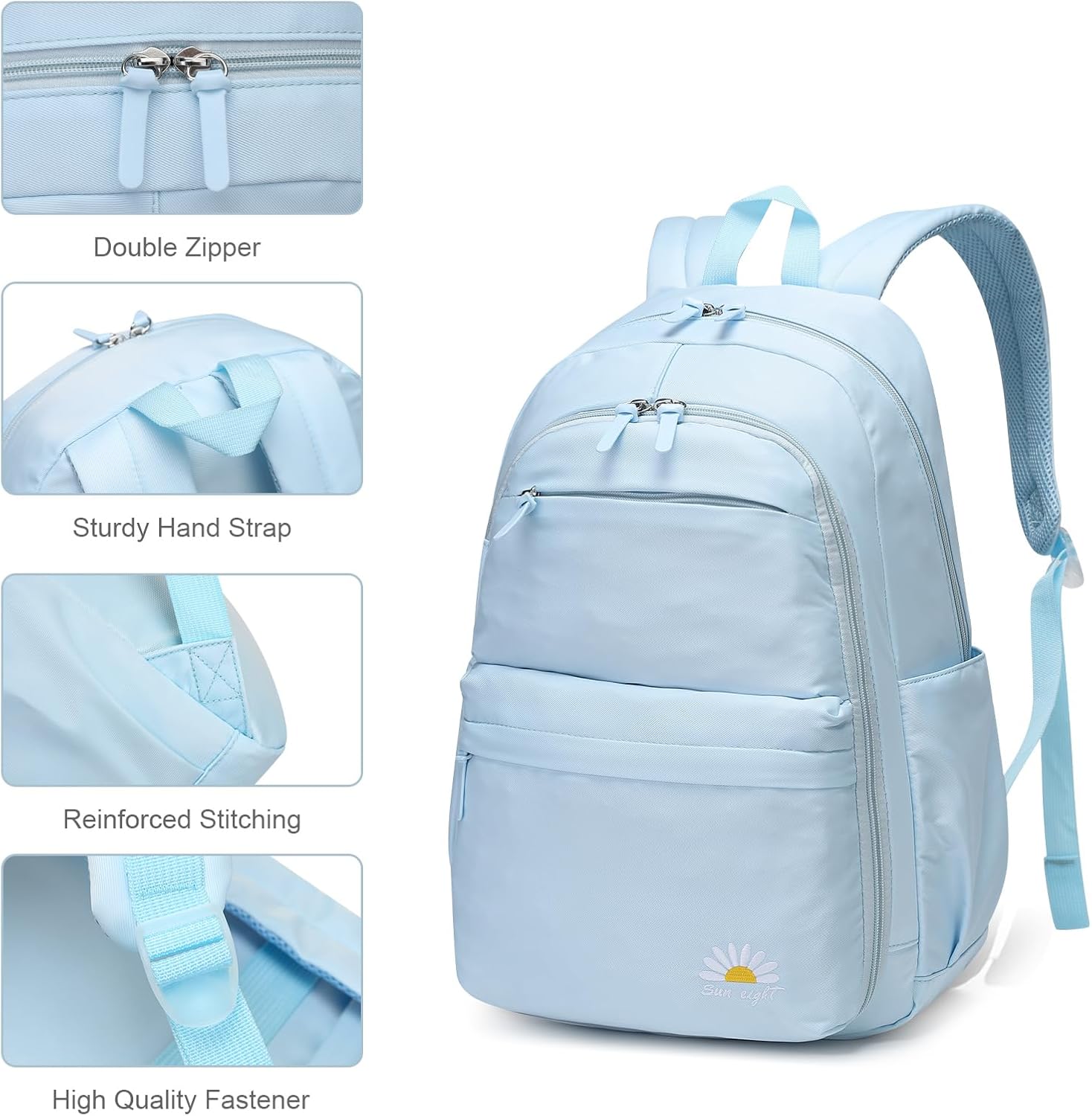 Trendy & Durable Teen Backpack – Waterproof, Lightweight & Perfect for High School, College & Travel! 