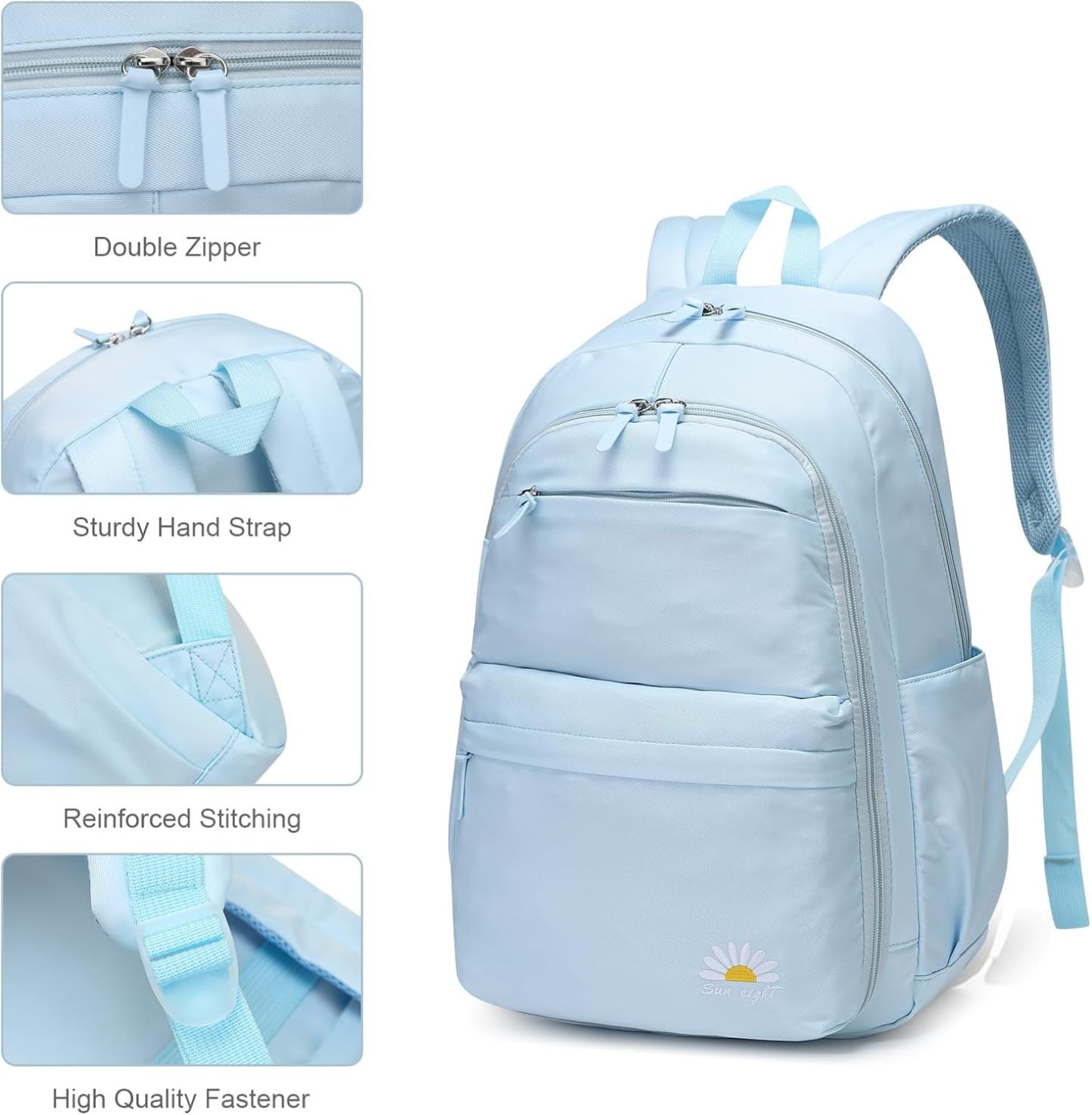 Trendy & Durable Teen Backpack – Waterproof, Lightweight & Perfect for High School, College & Travel! 