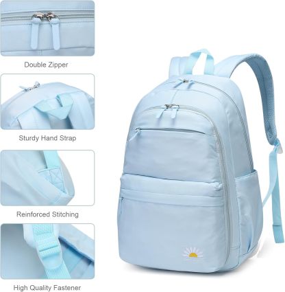 Trendy & Durable Teen Backpack – Waterproof, Lightweight & Perfect for High School, College & Travel! 