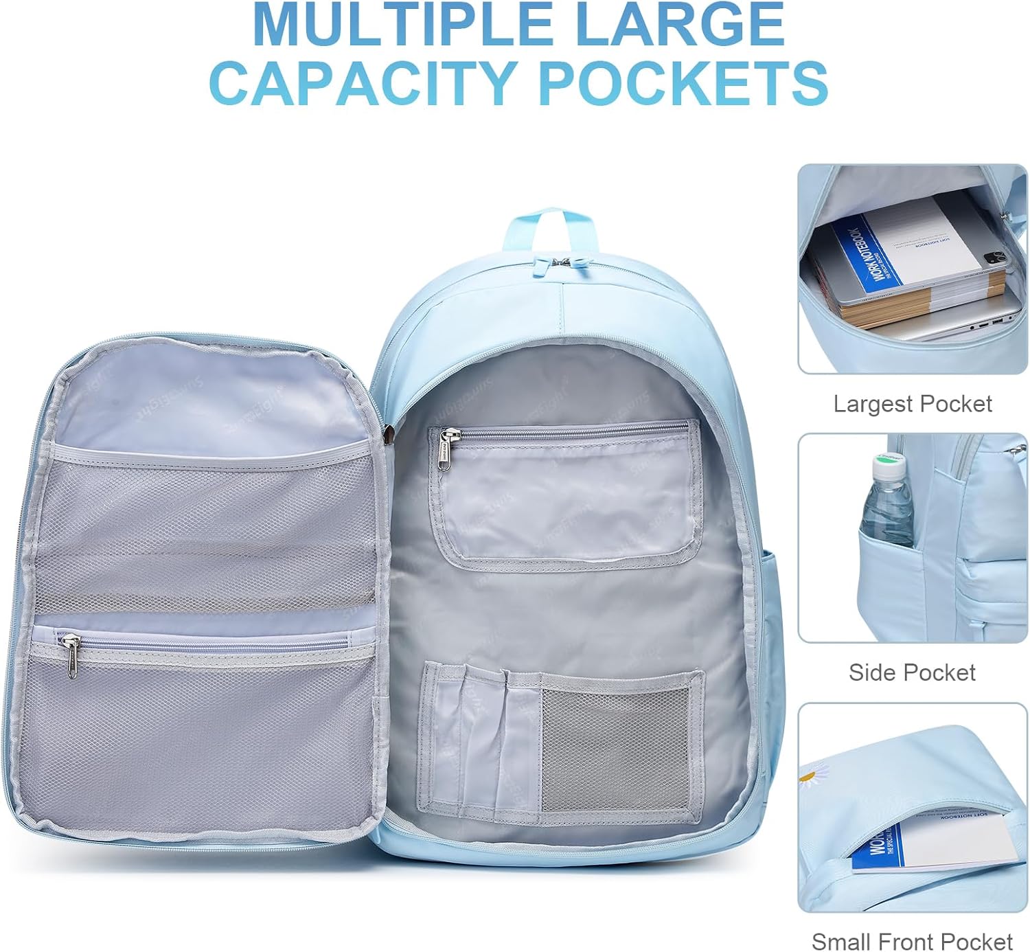 Trendy & Durable Teen Backpack – Waterproof, Lightweight & Perfect for High School, College & Travel! 