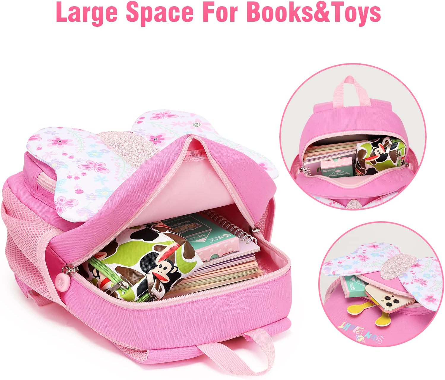 SUN EIGHT Ergonomic Healthy Kindergarten Bag Perfect for Ages 2-6 SE-22065-BF