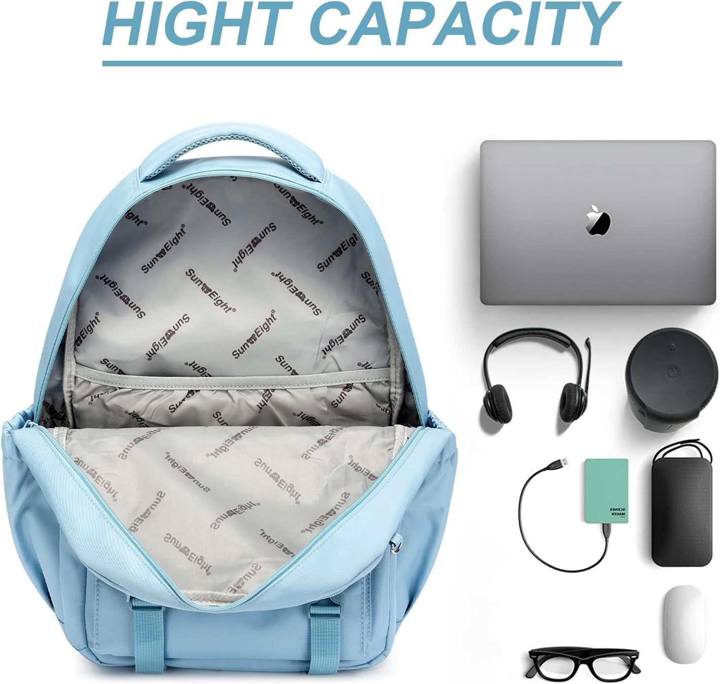 Sun Eight Laptop Backpack  for All Ages Height Above 140cm (15.6") 35L SE-8391-Sun Eight Backpack