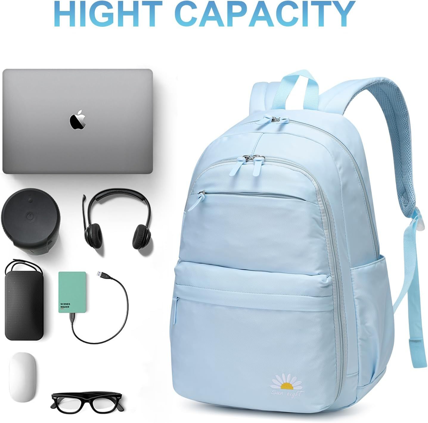 Trendy & Durable Teen Backpack – Waterproof, Lightweight & Perfect for High School, College & Travel! 