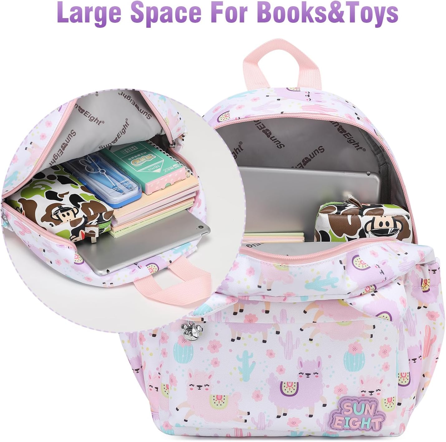 SunEight Toddler Backpack 3D Animal Waterproof Schoolbag Perfect for Ages 2-6 SE-90074-Sun Eight Backpack