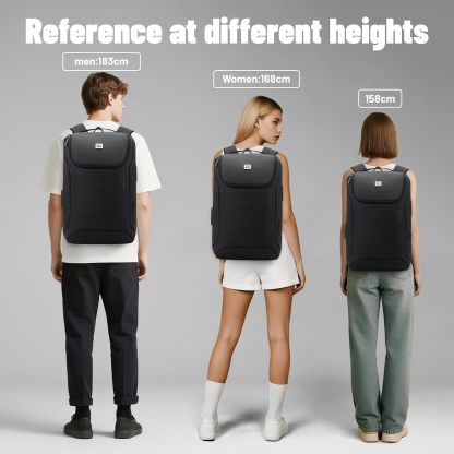 Jodebes Travel Laptop Backpack with TSA Lock,Waterproof 17.3 Inch Business Laptop Rucksack Bag USB Charging Port,Anti-Theft Carry on Backpack