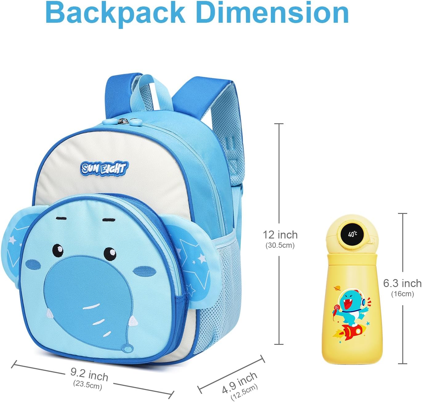 SUN EIGHT Healthy Preschool Backpack for Toddlers Aged 2-6 SE-90242EP