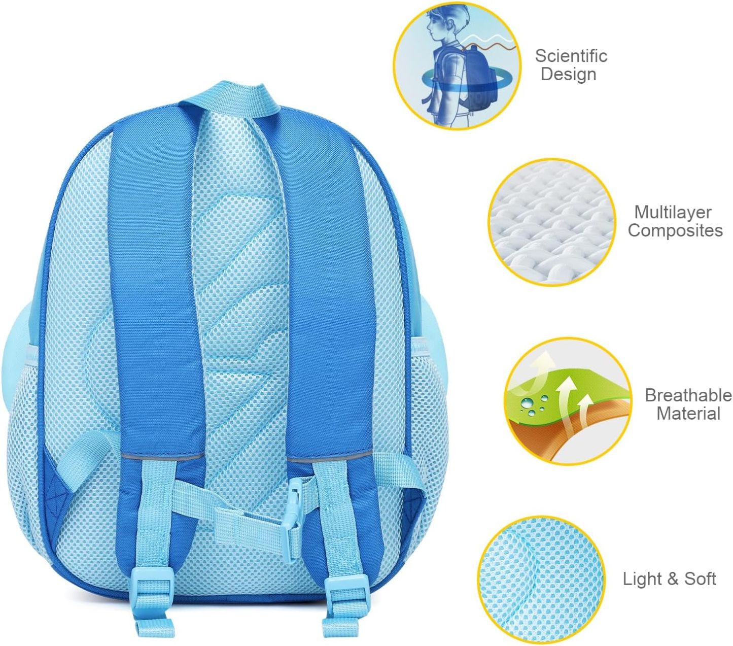 SUN EIGHT Healthy Preschool Backpack for Toddlers Aged 2-6 SE-90242EP
