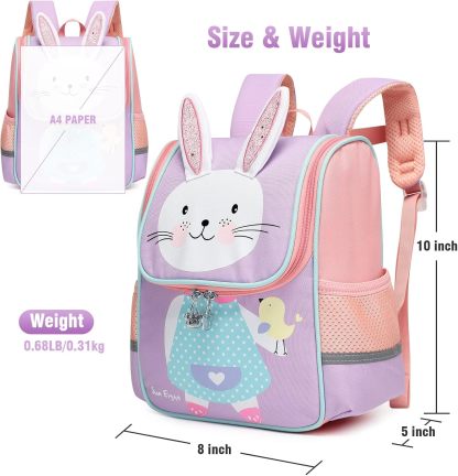 SUN EIGHT Toddler Backpack for Kids Waterproof Schoolbag for Age 2-5 SE-2850