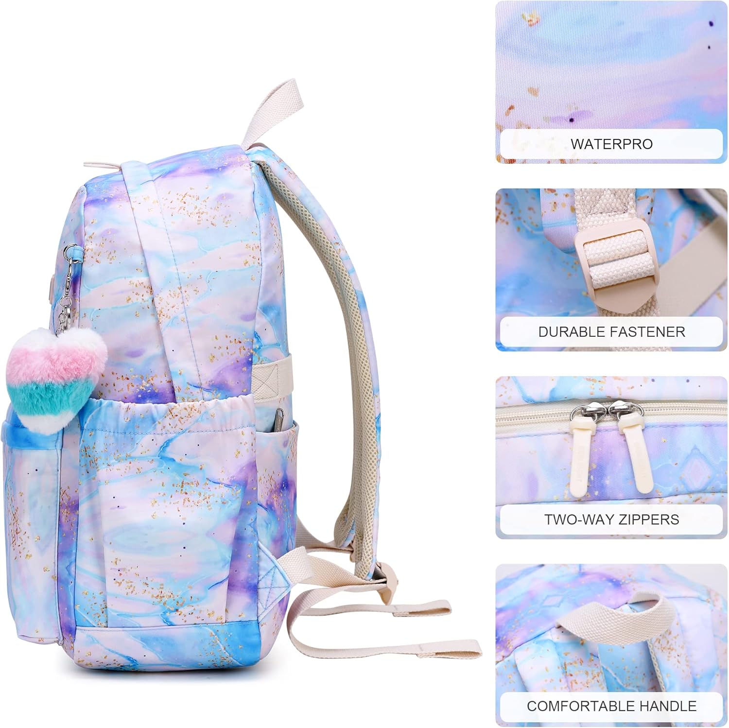 SUN EIGHT 30L-Large Lightweight Bookbag for Kids Teens 6-18 SE-8356