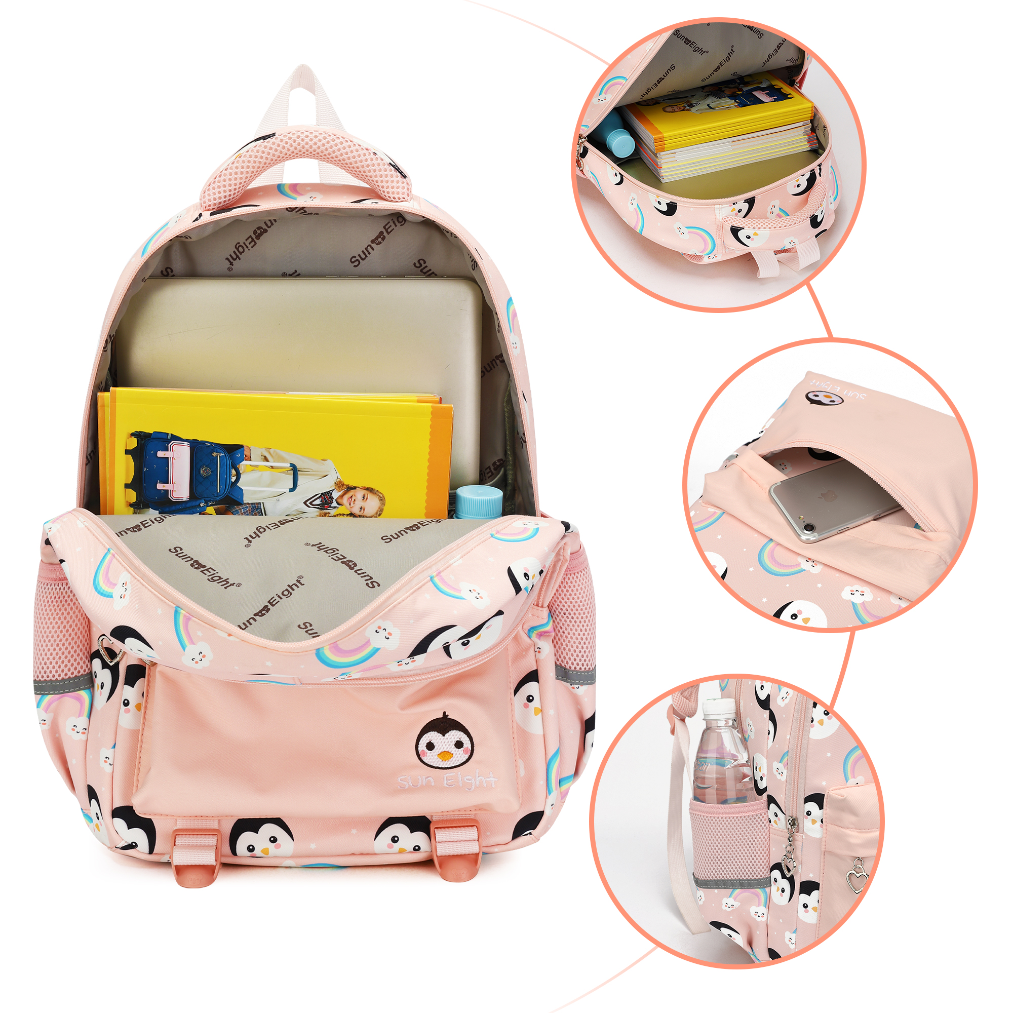 🌈SUN EIGHT Durable & Stylish Kids Backpacks for School, Travel & Adventure |🎒