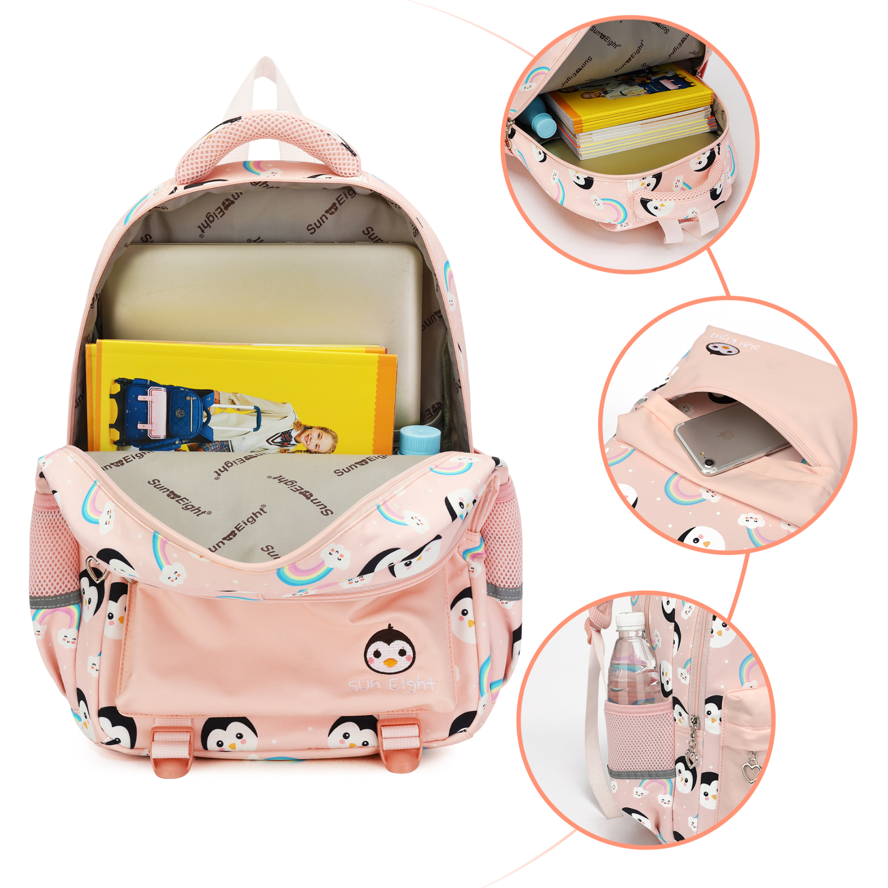 🌈SUN EIGHT Durable & Stylish Kids Backpacks for School, Travel & Adventure |🎒