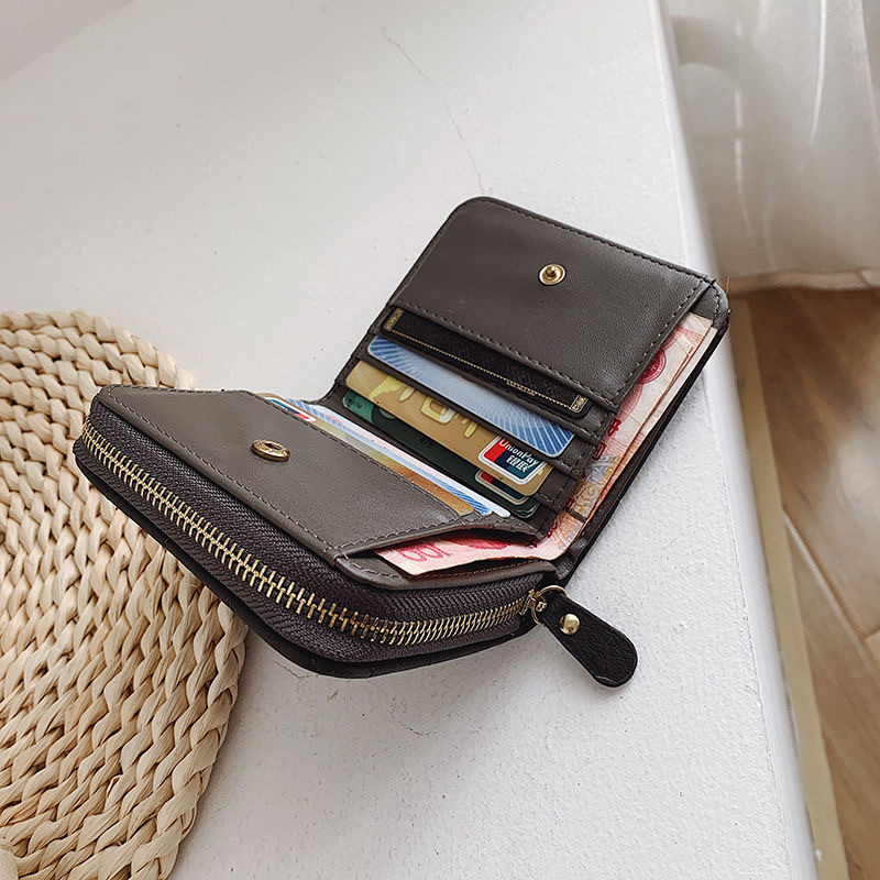 SE Simple Women's Small and Exquisite Mini Multifunctional Wallet Large Capacity Card Holder Folding Small Coin Purse  XP-095