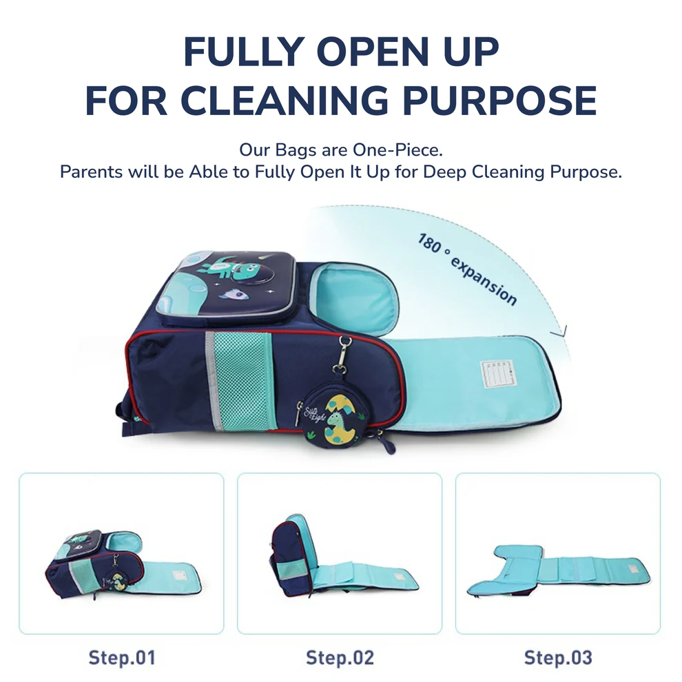 Sun Eight Ergonomic Spine Protection Primary School Bag Perfect for Ages 7-12 SE90148-Sun Eight Backpack