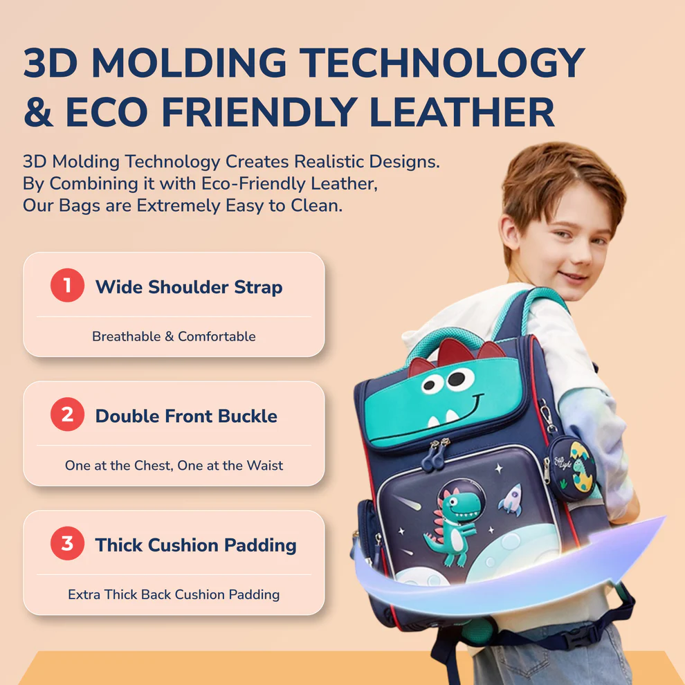 Sun Eight Ergonomic Spine Protection Primary School Bag Perfect for Ages 7-12 SE90148-Sun Eight Backpack