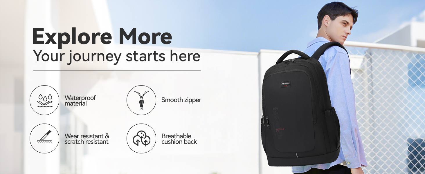 Lightweight Travel Laptop Casual Backpack for Men