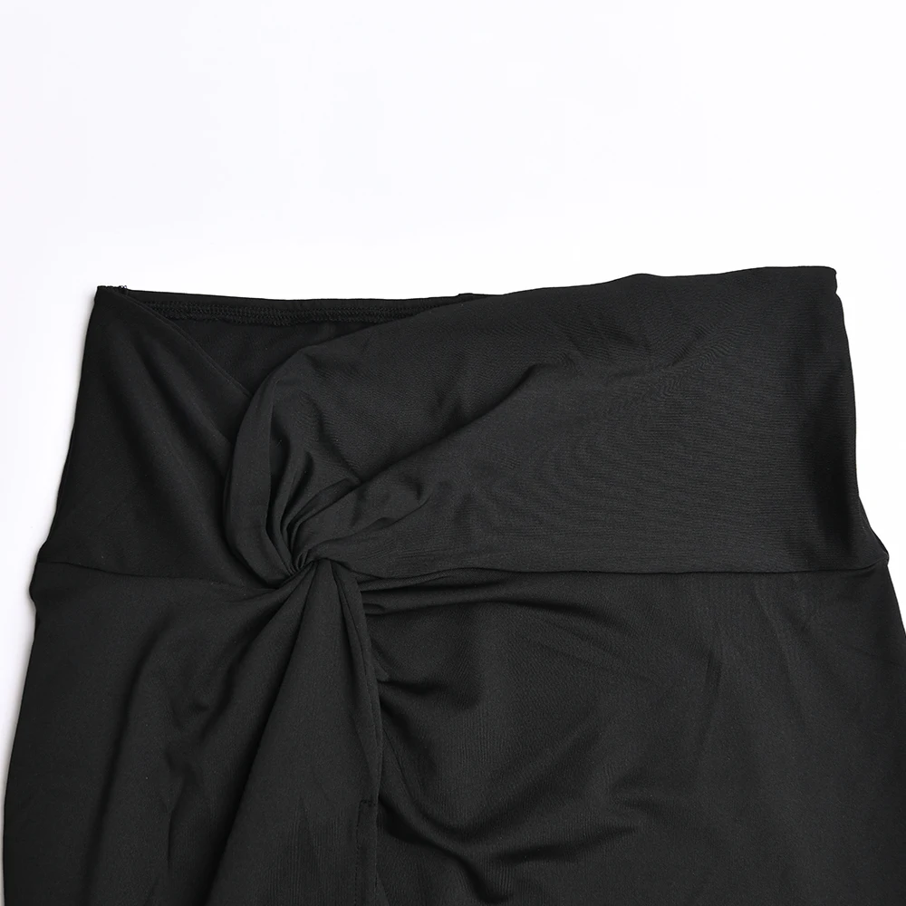 Sexy Strapless Hollow Out Women Dress White Sleeveless High Slit Dress Female Autumn Skinny Elegant Party Clubwear