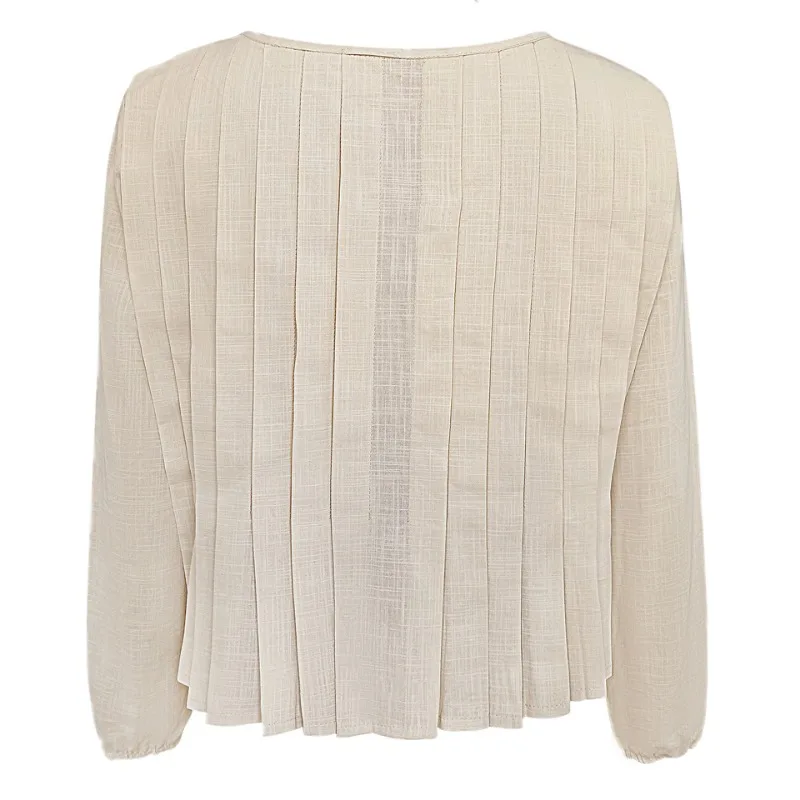 Patchwork Fashion Lace-Up Shirts Top For Women Hollow Out Casual Bandage Solid Elegant Long Sleeve Top Female Cropped Tee