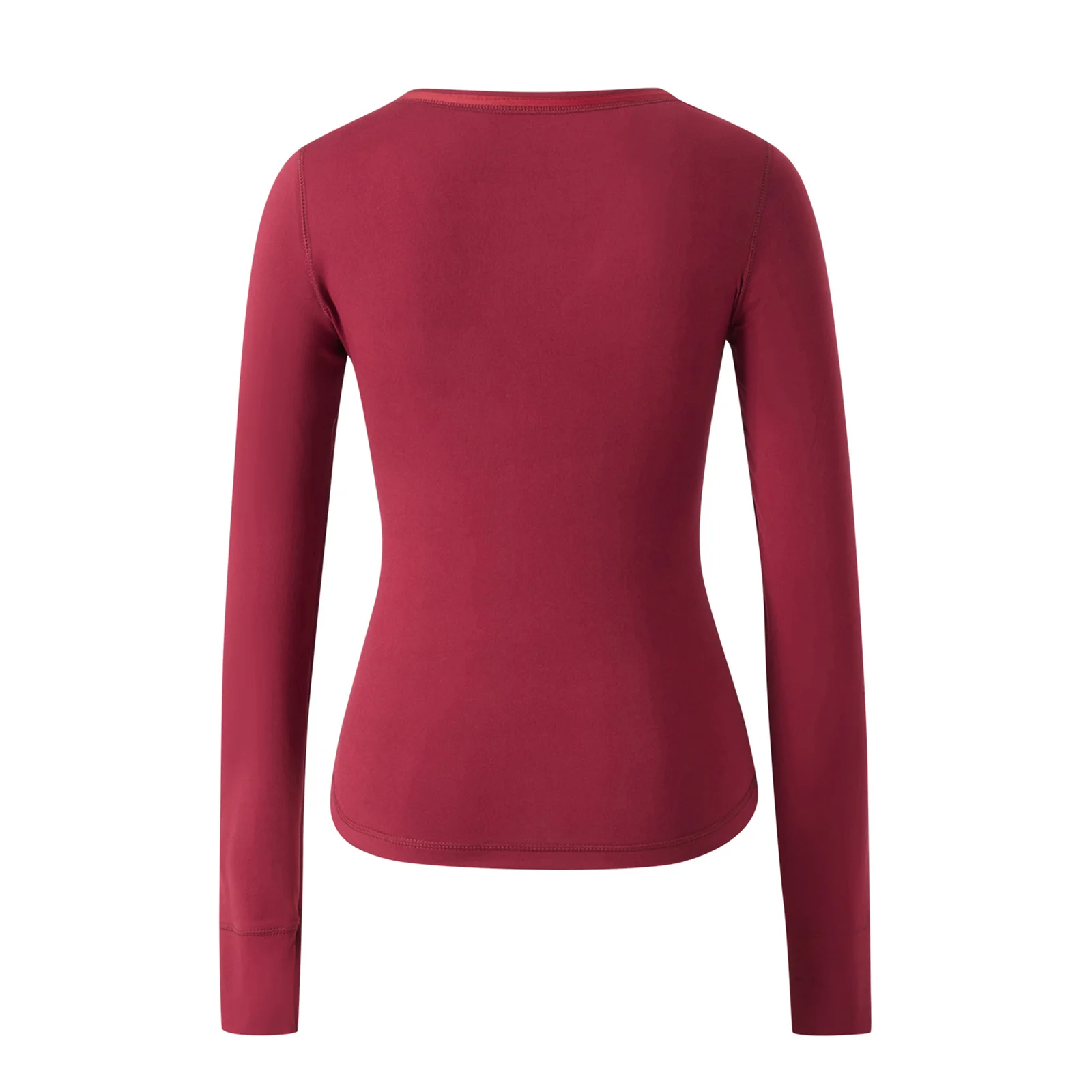 Y2K Cute Grunge Burgundy T-shirt 00s Vintage V Neck Long Sleeve Tees Chic Retro Women Milkmaid Tops Autumn Techwear Clothes