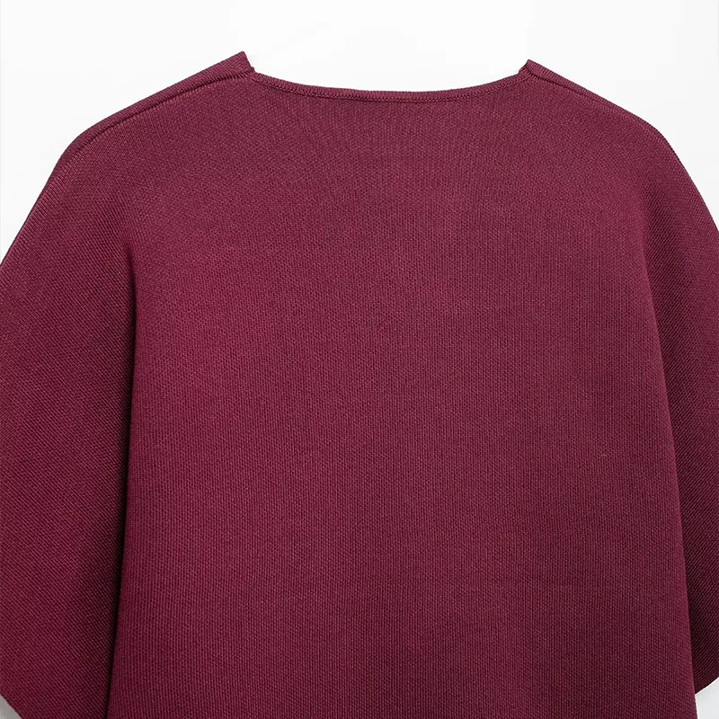 Fashion Knitted Vest Top for Women Short Sleeve V-neck Buttons Loose White Waistcoat Cardigan Female Autumn New in Outwears