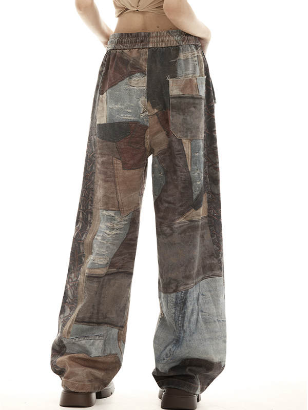 High Street Distressed Straight Leg Boyfriend Jeans