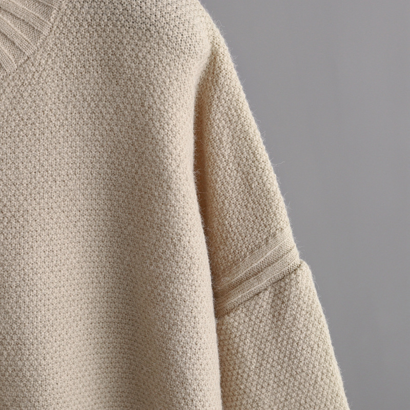 Autumn Winter Casual Knitting Work Pant Women Korean Loose Sweater Wide Leg Pants Pants Two Piece Set