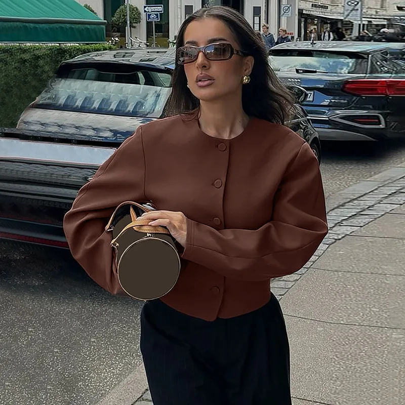 Fashion Cardigan Skirt Two Pieces Set Female Button Long Sleeve Top Slim Solid Mini Skirt Chic Matching Set Autumn Casual