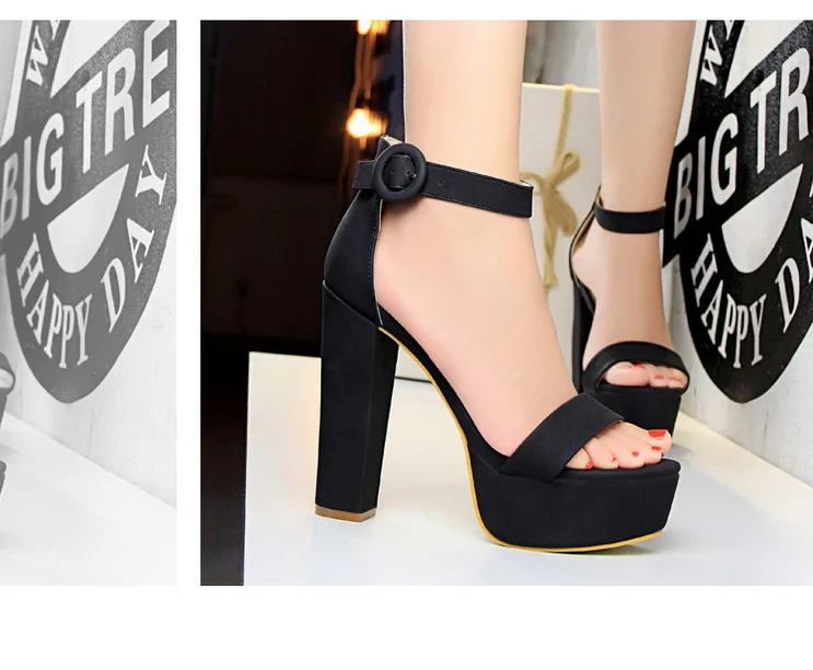 Elegant Sandals Women High Heels Pumps Super High Heel 13.5 Cm Sexy Women's Banquet Shoes Platform Heeled Sandals Summer