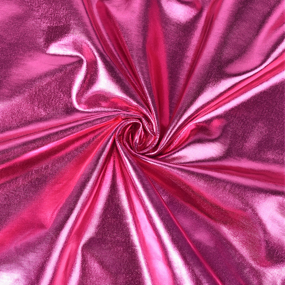 Metallic Coated Fabric Women Clothing Glossy Sexy Bare Cropped Slim Fit Hip Skirt Set