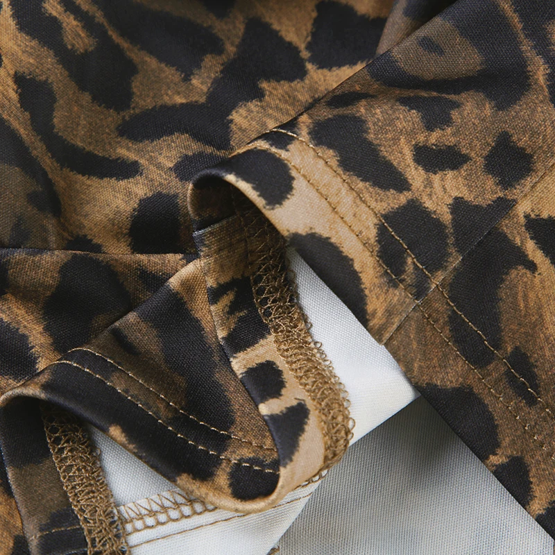 Autumn New Zip Up Hooded Women��s Sweats Long Sleeve Binding Waist Leopard Streetwear Hoodies Gyaru Baddie Y2k