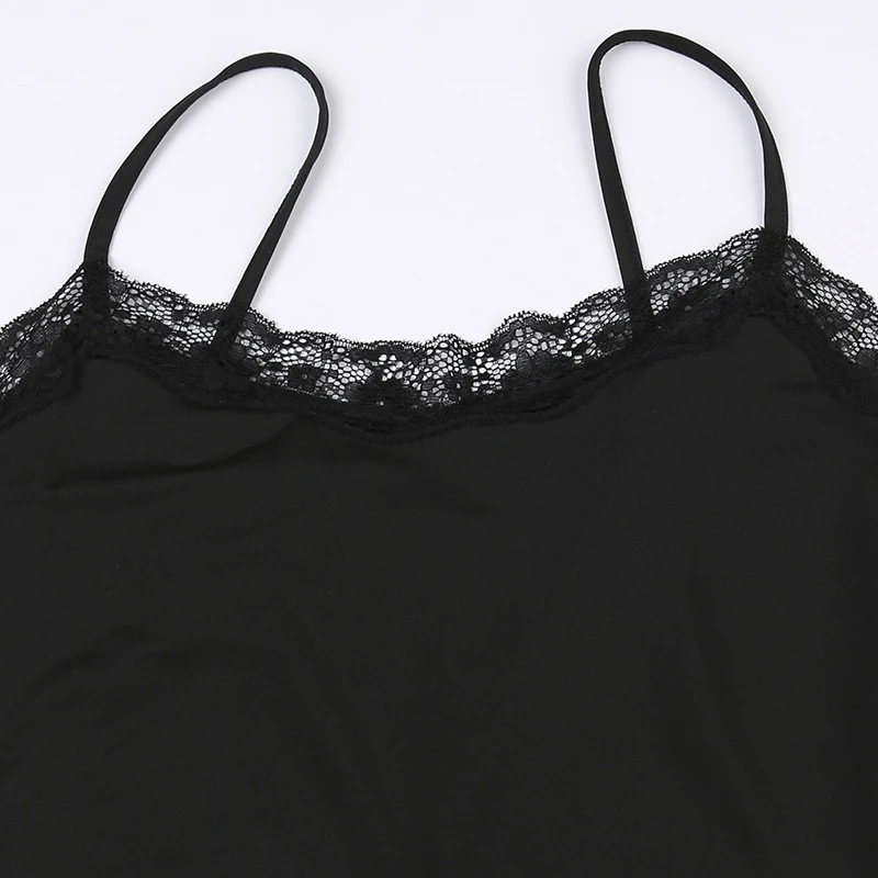 Lace Trim Skinny Sexy Slip Rompers Women's Playsuit