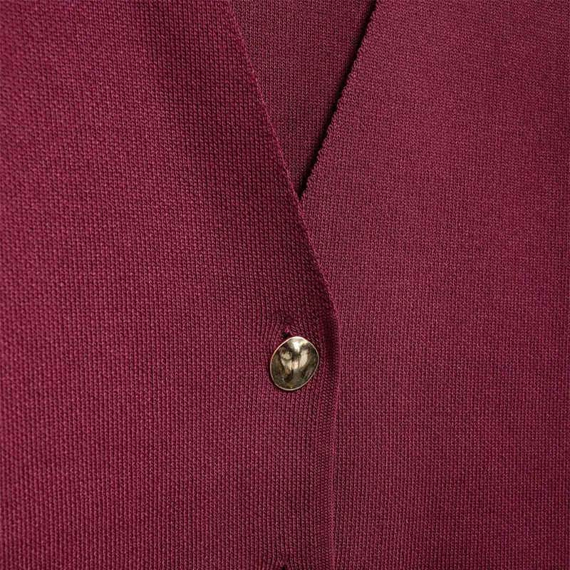 Fashion Knitted Vest Top for Women Short Sleeve V-neck Buttons Loose White Waistcoat Cardigan Female Autumn New in Outwears