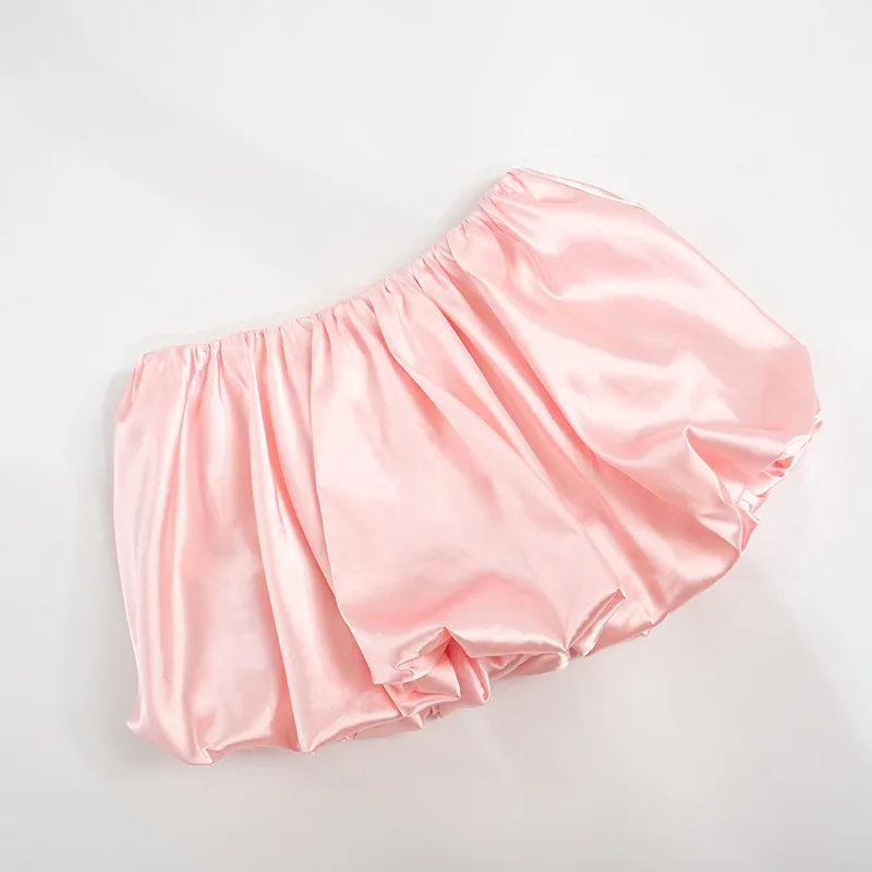 Folds Skirt Mini Skirt Women's Solid Elastic Waist Fashion Patchwork Ball Gown Summer New Mini Skirt Female